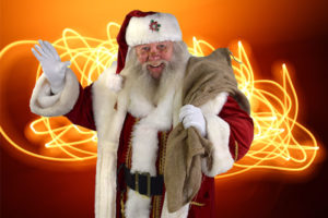 Der Weihnachtsmann im neuen Kostüm...